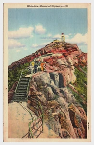 Whiteface Memorial Highway 1940s View Posted Linen  Postcard - Picture 1 of 2