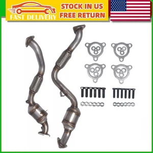 2pcs Flex Pipe Catalytic Converters for 2007-2009 Audi Q7 3.6L V6 955113034AX - Picture 1 of 14