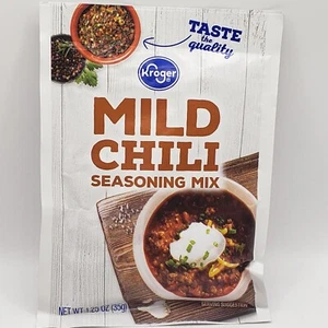 Kroger Mild Chili Seasoning Spice Mix 1.25 Oz Pack EXP 05/25 - Picture 1 of 3