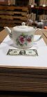 VGT Ellgreave/Wood & Sons Floral Rose Teapot Genuine Ironstone made in England 