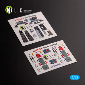 Kelik 1/72 F-101 Voodoo Interior 3D Decals for Revell kit - Picture 1 of 1
