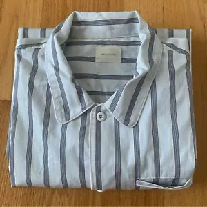 Neu mit Etikett Aime Leon Dore gestreiftes Lounge-Shirt mit Knopfleiste Gr. XXL - Bild 1 von 11