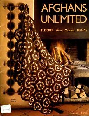Afghans Unlimited Knit & Crochet Booklet Vol. 65 - Image 1 of 4