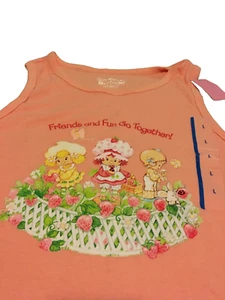 Canotta Strawberry Shortcake Hybrid Abbigliamento Albicocca Junior Taglia L NUOVA - Foto 1 di 6