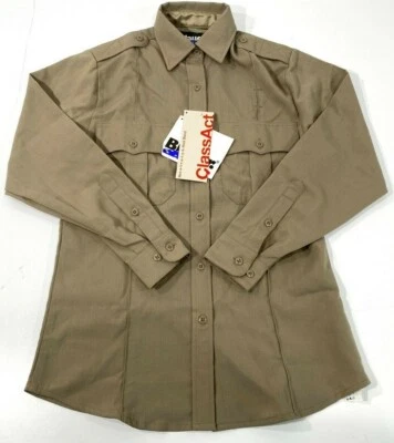 NUEVA CAMISA 46 REGULAR AZUL MUJER L/S MEZCLA LANA CREMALLERA 8450W PLATA TOSTADO 46 Foto 1 de 3