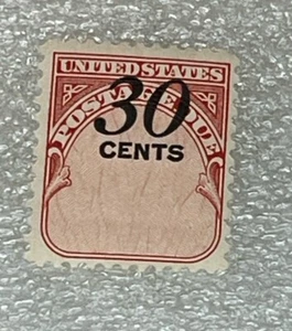 US Scott 30 Cent 1959 Postage Due Center Shift Stamp MNH EFO Error - Picture 1 of 2