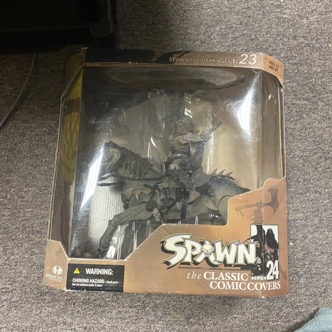 Black Knight & Horse Ax Deluxe Set McFarlane Spawn 24 Dark Ages Mythic Legions Cover