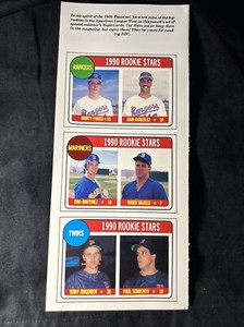 1990 BB Card Magazine 1969 Topps Repli-Cards #s 52-54 Rookie Stars MT