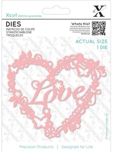 Xcut 1pc Die Love Heart  - Picture 1 of 1