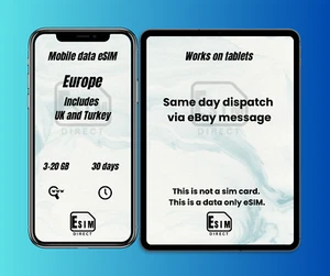 Mobile Data Esim für Reisen - Europa - Bild 1 von 5