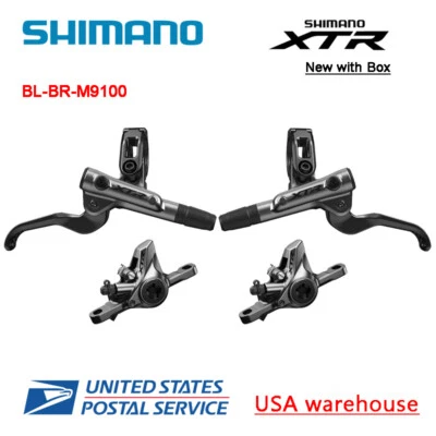 SHIMANO XTR BL-BR-M9100 2 Piston Hydraulic Disc Ice Tech Rear Brake Set - Image 1 of 3