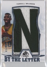 2013-14 SP Authentic By the Letter Auto /75 Terrell Brandon #BL-TB Auto