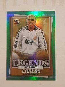 2022-23 Topps UEFA Club Superstars  Uncommon Green LEGENDS  ROBERT CARLOS Real  - Zdjęcie 1 z 2