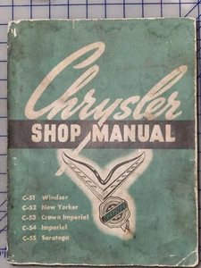 1951 1952 Chrysler Service Shop Manual Original C 51 52 53 54 55 - Bild 1 von 3