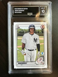 2020 Bowman 1st Edition #BFE-8 Jasson Dominguez  GMA GEM MT 10  #900399406