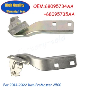 Pair (L&R) Hood Hinges for 2014-2022 Ram ProMaster 2500 68095734AA 68095735AA - Picture 1 of 7