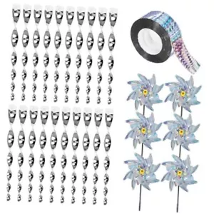 PCS Bird Deterrents Devices Outdoor Set,20 PCS Bird Reflective Scare 27 silver - Picture 1 of 7