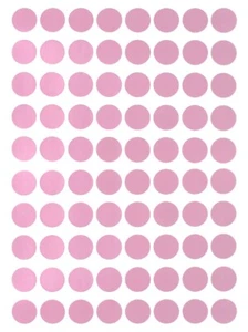Dot Stickers Pastel Pink in Various Sizes (8MM-25MM) Color Label in 15 Sheets - Bild 1 von 21