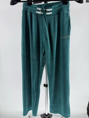 Limited Too Girls Velour Comfy Tracksuit Pants Size Medium 10 Teal New Old Stock - Image 1 of 4