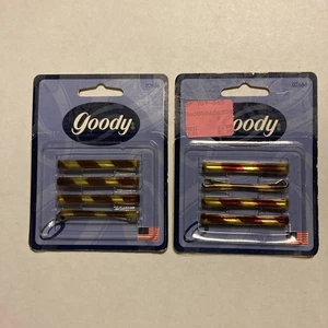 Goody “Tortoise-like” Barrettes 4-Pack 2” New 1999 (2 Sets) Made In USA G15 - Picture 1 of 15