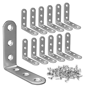 Scooyuck 12 Sets L Klammern 90 Grad Winkel Metall Klammern, 4x4 Zoll (100mmx1... - Bild 1 von 6