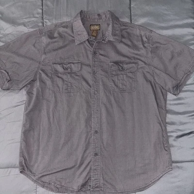 C.E. Schmidt Workwear Mens Short Sleeve Button-Up Shirt XL Gray - Image 1 of 4