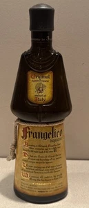 Frangelico Hazelnut Liqueur Italy 750 ml Monk Shape Empty Dark Bottle ManCave - Picture 1 of 5