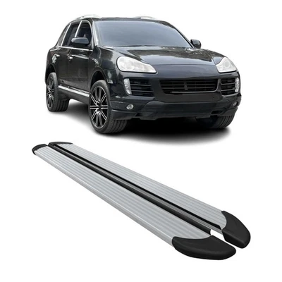 Running Boards Side Step Nerf Bars for Porsche Cayenne 2003-2010 Silver 2Pcs - Image 1 of 4