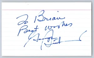 Georg Steinbrenner handsignierte Karteikarte - personalisiert - verstorben - Bild 1 von 2