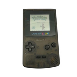 Clear Black Retrofit Nintendo Game Boy Color GBC Game Console + Game Card - Picture 1 of 5