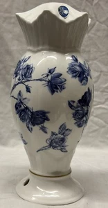 Aynsley Blue Elizabeth Rose Lamp Base English Fine Bone China - Picture 1 of 11
