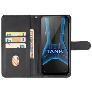 8849 Unihertz Tank 3 Pro Phone Silicone Case Cover Soft Black Magnetic Closure - Zdjęcie 1 z 4