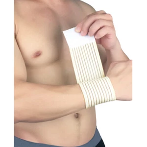 Men Sports Wristband Wrap Brace Elastic Stripe Bandage Support Fitness Wristband - Picture 1 of 13