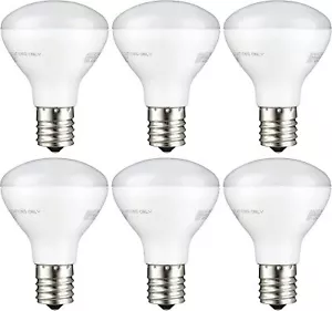 6Pack R14 MiniReflector LED Floodlight Light Bulb, Dimmable, 2700K, 4W(25W), E17 - Picture 1 of 1