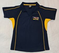 West Coast Eagles AFL Women's Polo Shirt Logo Size 8-10 + Free Tracked Postage