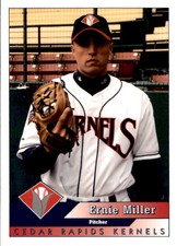 1998 Cedar Rapids Kernels Team Issue #20 Ernie Miller Jackson Heights New York 