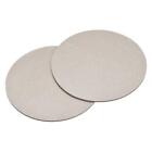 102mm(4.02") Round Coasters PU Cup Mat Pad for Tableware Champagne 2pcs