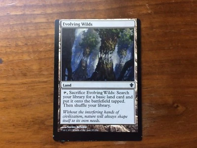 Miscut Evolving Wilds Misprint MTG Magic Card Commander EDH  - Image 1 of 2