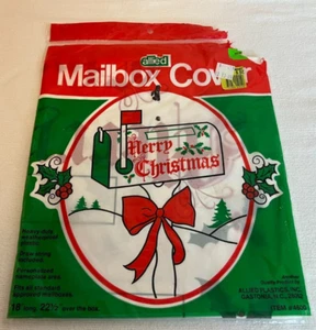 Merry Christmas Mailbox Cover Allied Plastics New - Picture 1 of 3