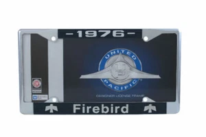1976 Pontiac Firebird Chrome License Plate Frame with 4 Hole Mount - Picture 1 of 2