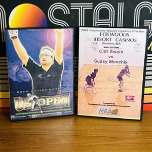 Racquetball Championship DVD Lot: 2006 US Open & 2001 Finals Cliff Swain - Picture 1 of 3