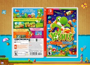 Arte de portada de Yoshi's Crafted World: inserto de repuesto y estuche para Nintendo Switch - Imagen 1 de 3