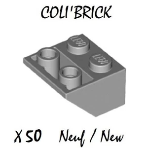 Lego 3660 - 50x Brique Toit / Slope, inverted 45 2x2 - Light Bluish Gray - NEUF - Picture 1 of 1