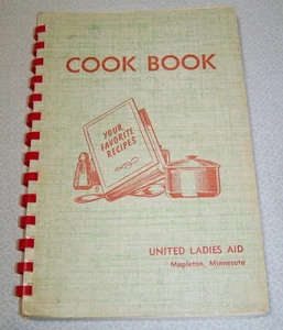 United Church of Mapleton Minnesota Cook Book 1950s - Picture 1 of 10