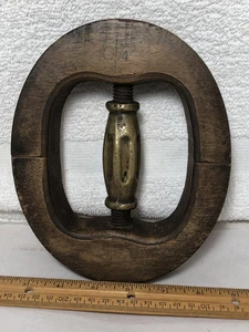 Antike verstellbare Holz Millinery Hut Keilrahmen Form gestempelt 6 3/4 Werke - Bild 1 von 7