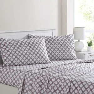 Printed 4-Piece Extra Soft Bedding Sheets & Pillowcase Set, Deep Pocket up to... - Picture 1 of 4