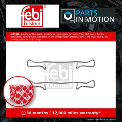 Brake Pad Fitting Kit fits SAAB 9-3 YS3F Rear 02 to 15 Febi Quality Guaranteed - Image 1 of 4