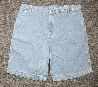 Pantalones Cortos de Jean Glory Desteñidos De Colección Calce Utilitario Para Hombre Azul Claro Talla 40 Nuevos con Etiquetas Foto 1 de 4