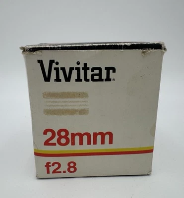 Lente de cámara VIVITAR 28 mm F/2,8, lente principal gran angular de colección  Foto 1 de 4