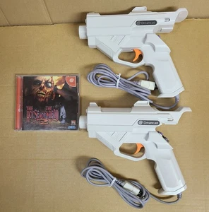 SEGA Dreamcast HKT-7800 2 Gun Controllers + House of the dead 2 Tested #3 - Picture 1 of 12